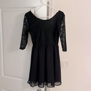 Black Symmetry Short Dress